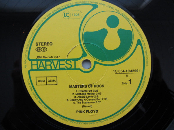 Pink Floyd : Masters of Rock (LP, Comp, RE, BIE)