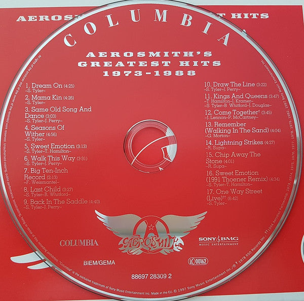 Buy Aerosmith Aerosmith's Greatest Hits 19731988 (CD, Comp, RM, Dis