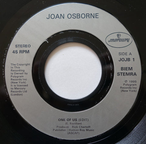 Joan Osborne : One Of Us (7", Single, Jukebox)