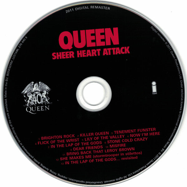 Queen : Sheer Heart Attack (CD, Album, RE, RM, RP, Jew)
