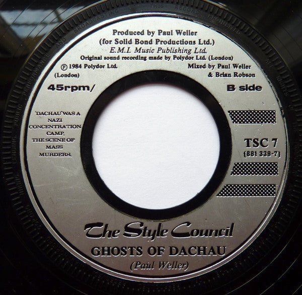 The Style Council : Shout To The Top (7", Single, Sil)