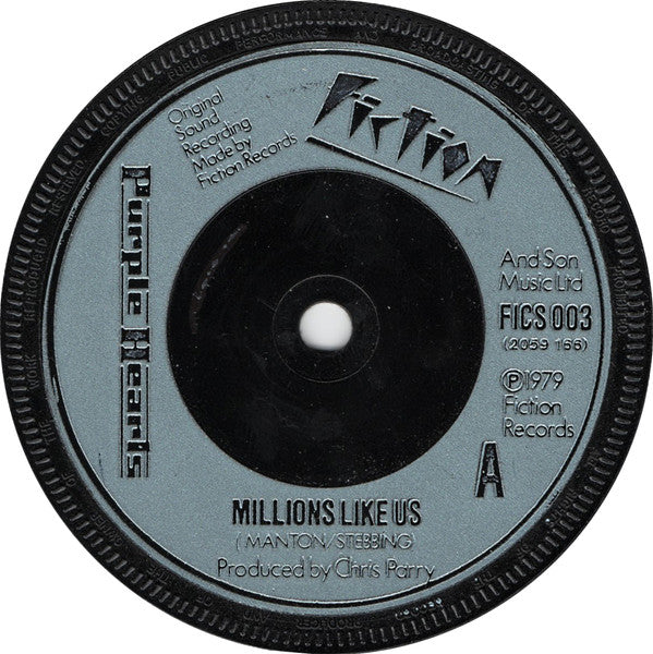 Purple Hearts : Millions Like Us (7", Single, Met)