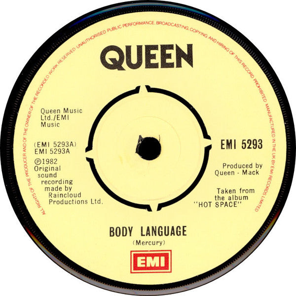 Queen : Body Language (7", Single)