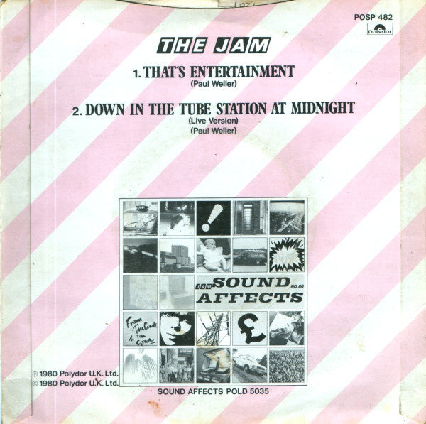 The Jam : That's Entertainment (7", Single, Sol)