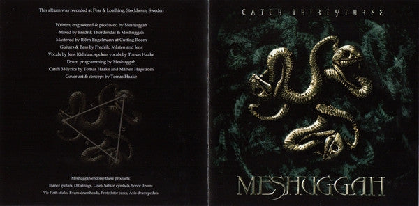 Meshuggah : Catch Thirtythree (CD, Album, RE)
