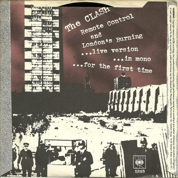The Clash : Remote Control (7", Single, Mono)