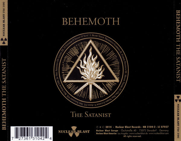 Behemoth (3) : The Satanist (CD, Album)