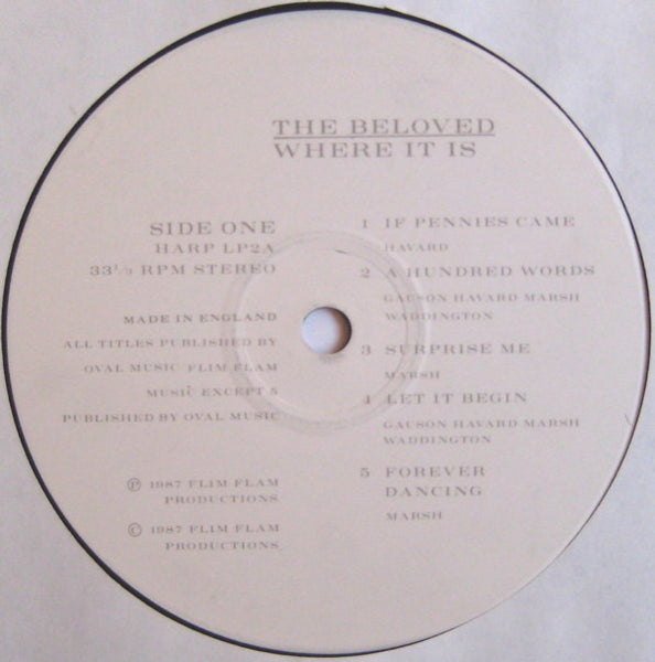 The Beloved : Where It Is (LP, Comp + 7", EP)