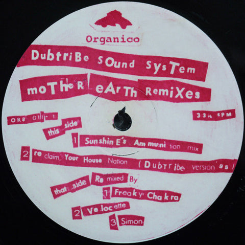 Dubtribe Sound System : Mother Earth Remixes (12")