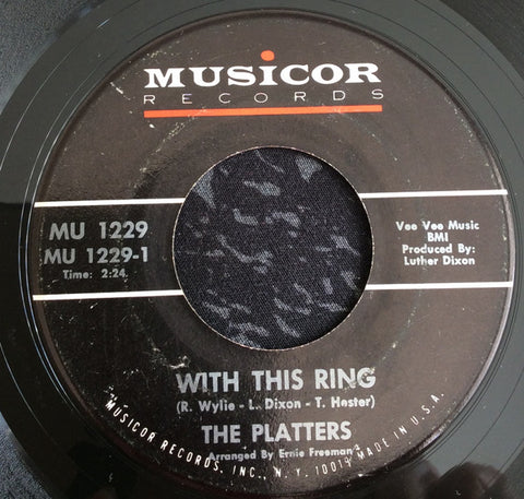 The Platters : With This Ring (7", Single)