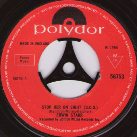 Edwin Starr : Stop Her On Sight (S.O.S.) / Headline News (7", Single)