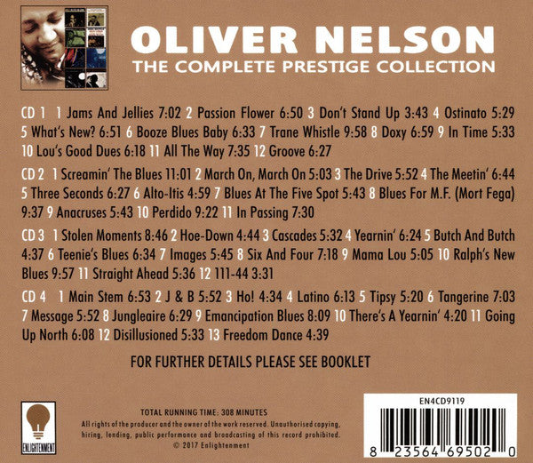 Oliver Nelson : The Complete Prestige Collection (4xCD, Comp + Box)