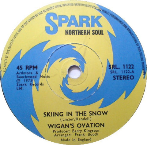 Wigan's Ovation : Skiing In The Snow (7", Single, Sol)
