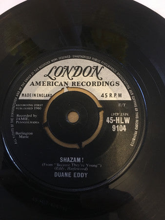 Duane Eddy : Shazam! (7", Single, Pus)