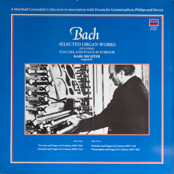 Bach* / Karl Richter : Selected Organ Works (LP, RE)