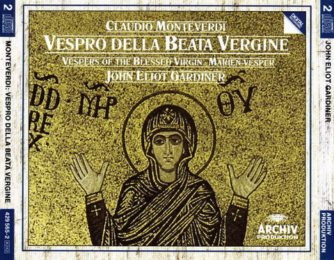Claudio Monteverdi ‎– John Eliot Gardiner : Vespro Della Beata Vergine = Vespers Of The Blessed Virgin = Marien-Vesper (2xCD, Album)