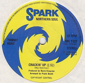 Tommy Hunt : Crackin' Up (7", Single)