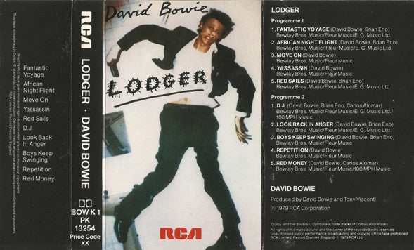 David Bowie : Lodger (Cass, Album)