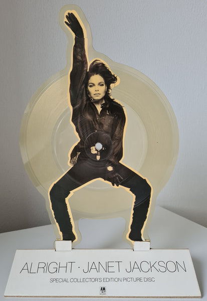 Janet Jackson : Alright (7", Shape, Single, Ltd, Pic)