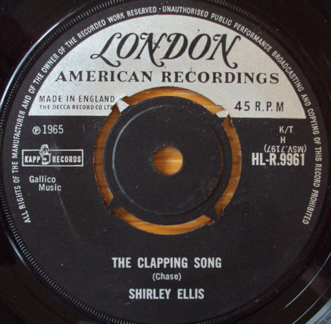 Shirley Ellis : The Clapping Song (7", Single)