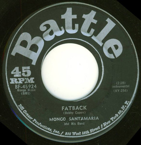 The Mongo Santamaria Orchestra : Fatback (7")