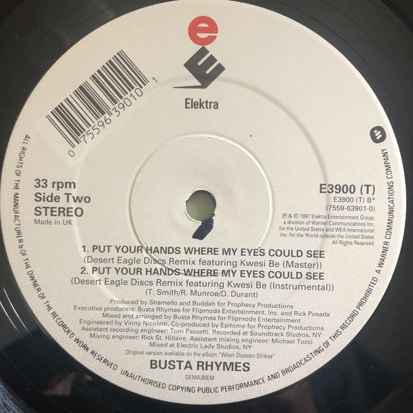 Busta Rhymes : Put Your Hands Where My Eyes Could See (12")
