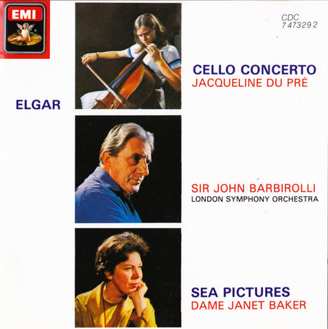 Elgar*, Jacqueline Du Pré, Sir John Barbirolli, London Symphony Orchestra*, Dame Janet Baker* : Cello Concerto / Sea Pictures (CD, Album)