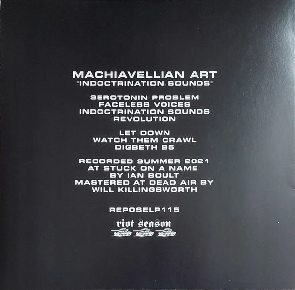 Machiavellian Art : Indoctrination Sounds (LP, Ltd + CDr, Promo)