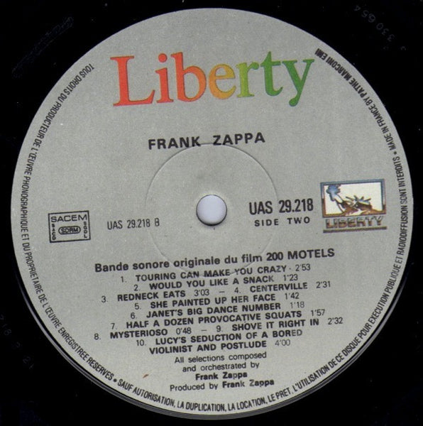 Frank Zappa : Frank Zappa's 200 Motels (2xLP, Album, RE, RP)