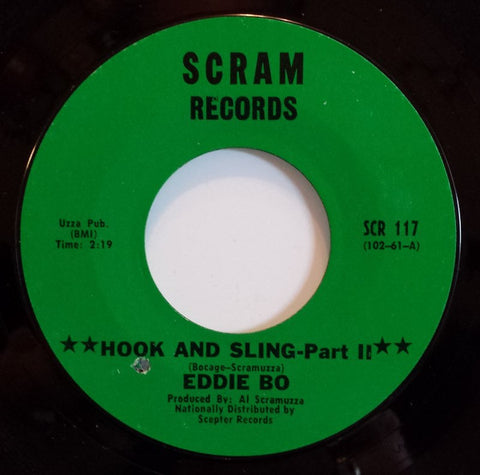 Eddie Bo : Hook And Sling (7", Single, Styrene, Pit)