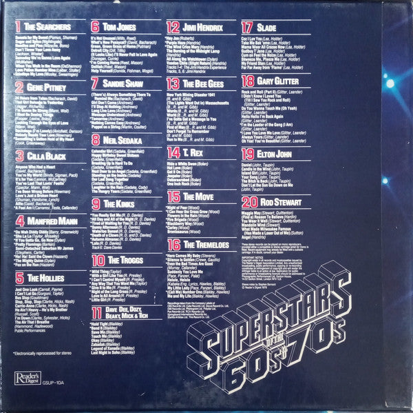 Various : Superstars Of The 60s & 70s (10xLP, Comp + Box)