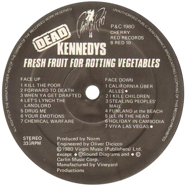 Dead Kennedys : Fresh Fruit For Rotting Vegetables (LP, Album)