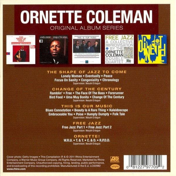 Ornette Coleman : Original Album Series (Box, Comp + 5xCD, Album, RE)