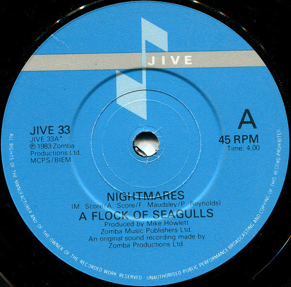A Flock Of Seagulls : Nightmares (7", Single)