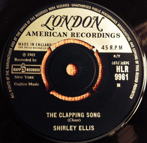 Shirley Ellis : The Clapping Song (7", Single)