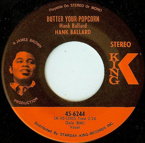 Hank Ballard : Butter Your Popcorn / Funky Soul Train (7")