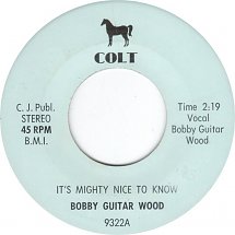 Bobby Guitar Wood - It's mighty Nice To Know