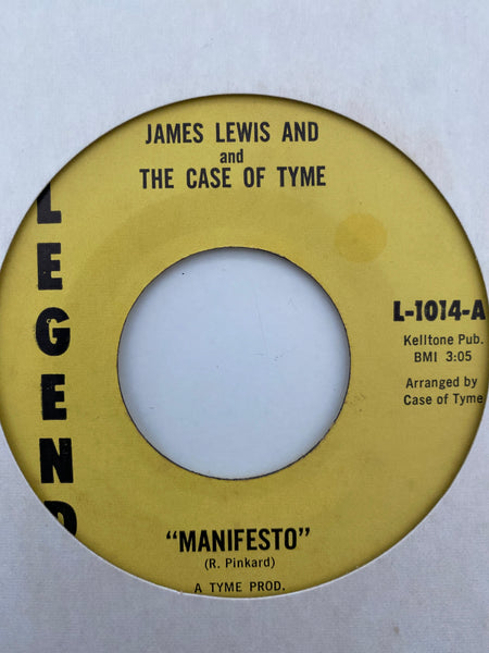James Lewis and The Case Of Tyme - Manifesto