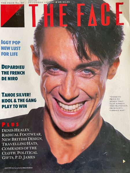The Face Magazine No. 80 December 1986 - Iggy Pop