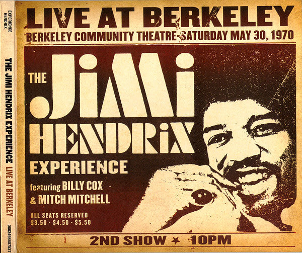 The Jimi Hendrix Experience : Live At Berkeley (CD, Album, Dig)