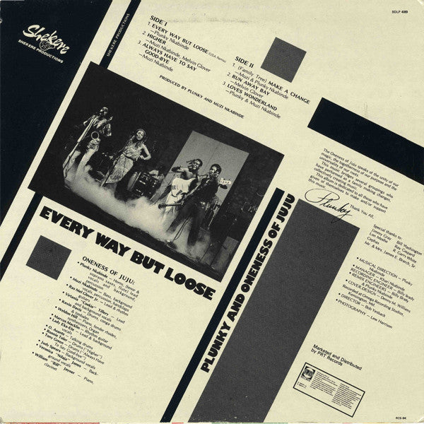 Plunky* And Oneness Of Juju : Every Way But Loose (LP, Album)