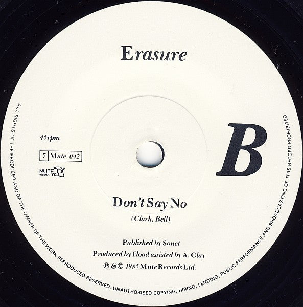 Erasure : Heavenly Action (7", Single)
