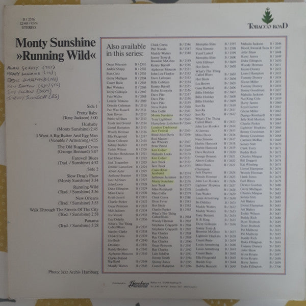 Monty Sunshine : Running Wild (LP, Album)