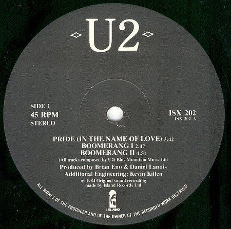 U2 : Pride (In The Name Of Love) (12")