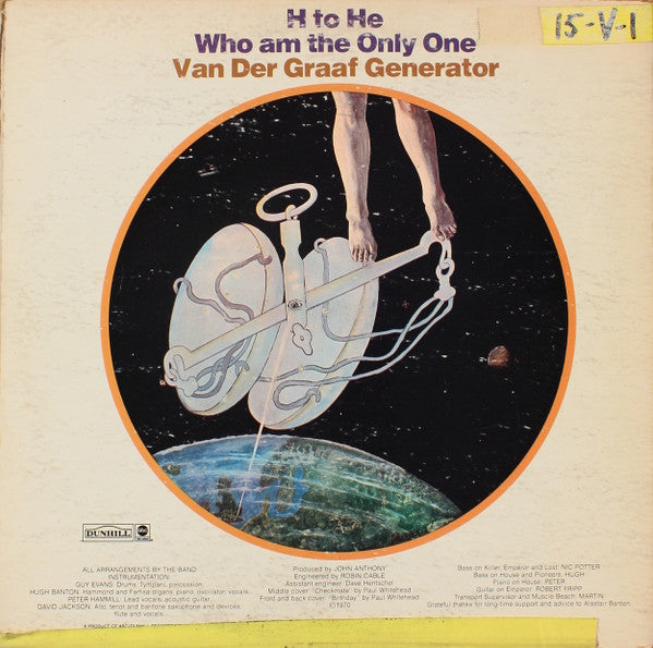 Van Der Graaf Generator : H To He Who Am The Only One (LP, Album, Promo, Gat)