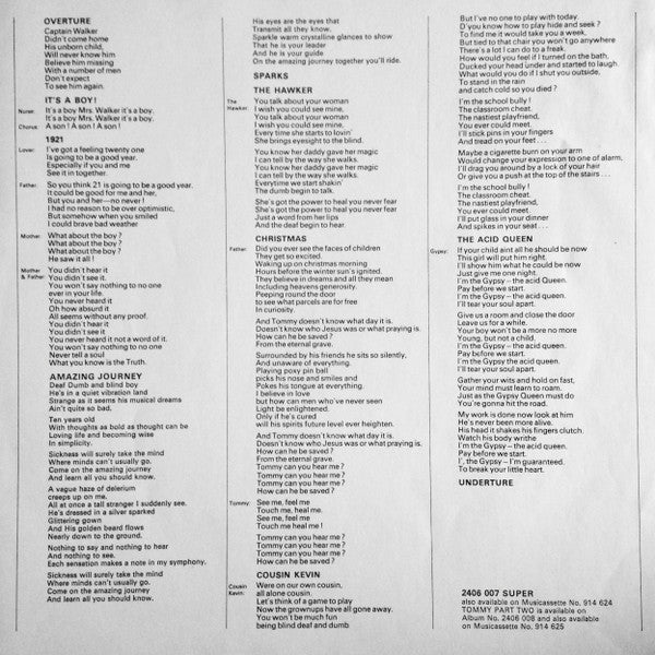 The Who : Tommy Revisited - Part 1 (LP, Album, RE)