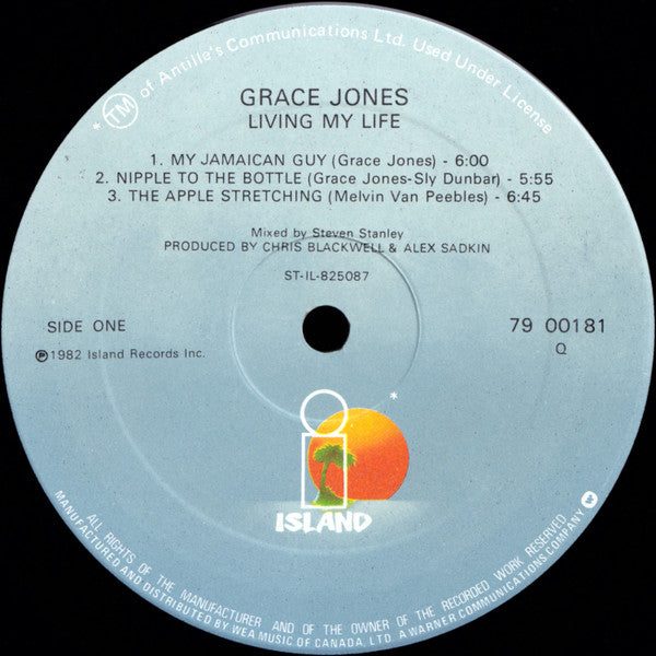 Grace Jones : Living My Life (LP, Album)