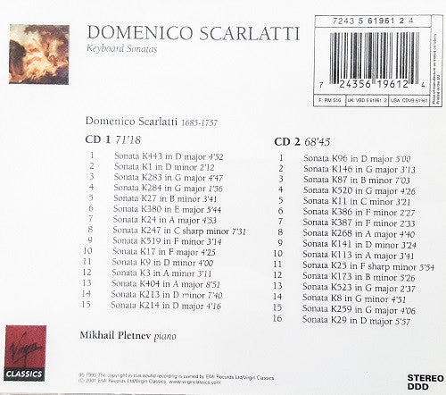 Domenico Scarlatti, Mikhail Pletnev : Keyboard Sonatas (2xCD, Album)
