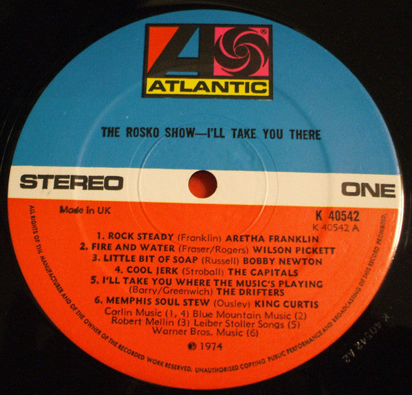 Various : The 2nd Rosko Show - I'll Take You There (LP, Comp)