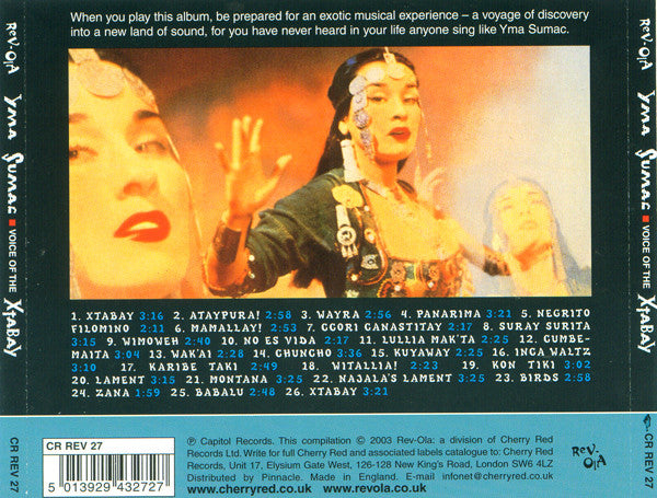 Yma Sumac : Voice Of The Xtabay...And Other Exotic Delights (CD, Comp)